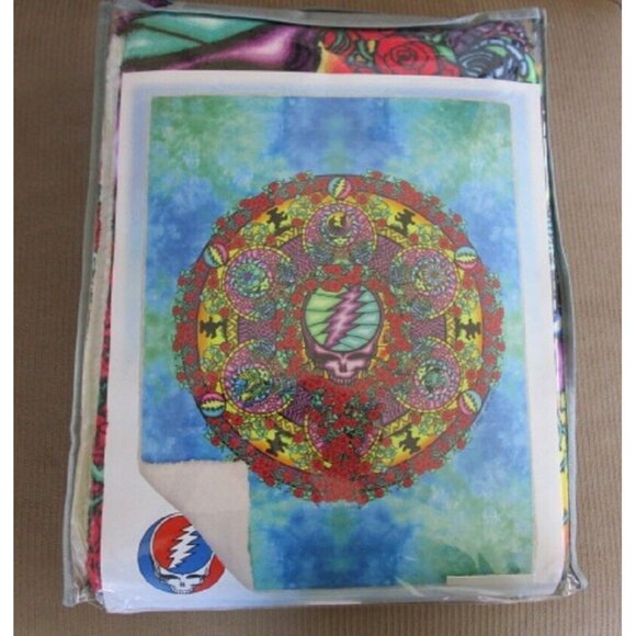 New Celtic Mandala Grateful Dead Fleece Sherpa Back Gift Throw Blanket Bears SYF - Picture 7 of 7